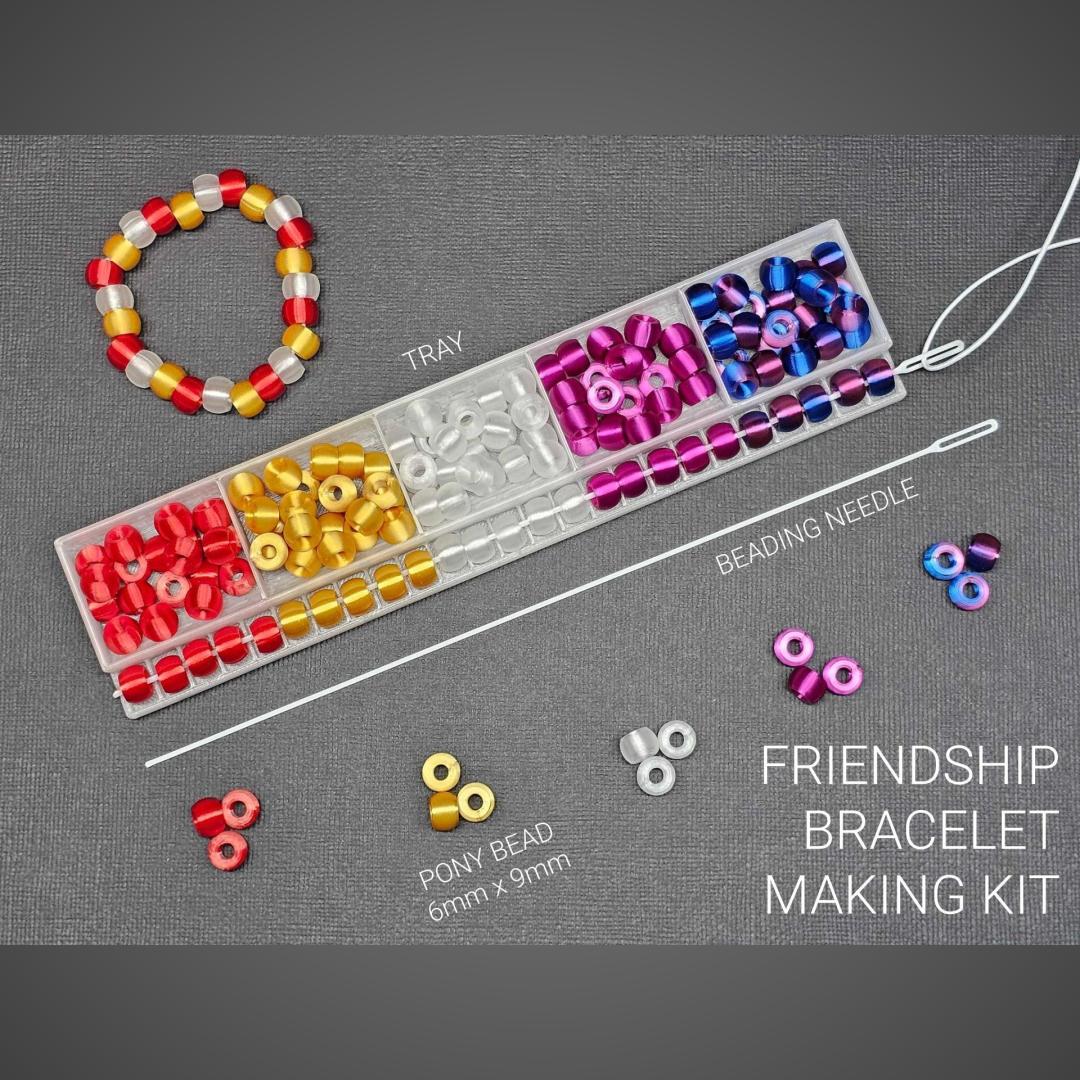 Friendship Bracelet Making Kit | Design and make your own pony bead jewelry!